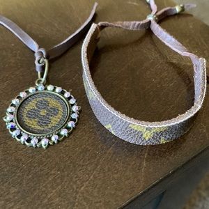 Upcycled Charm and Bracelet